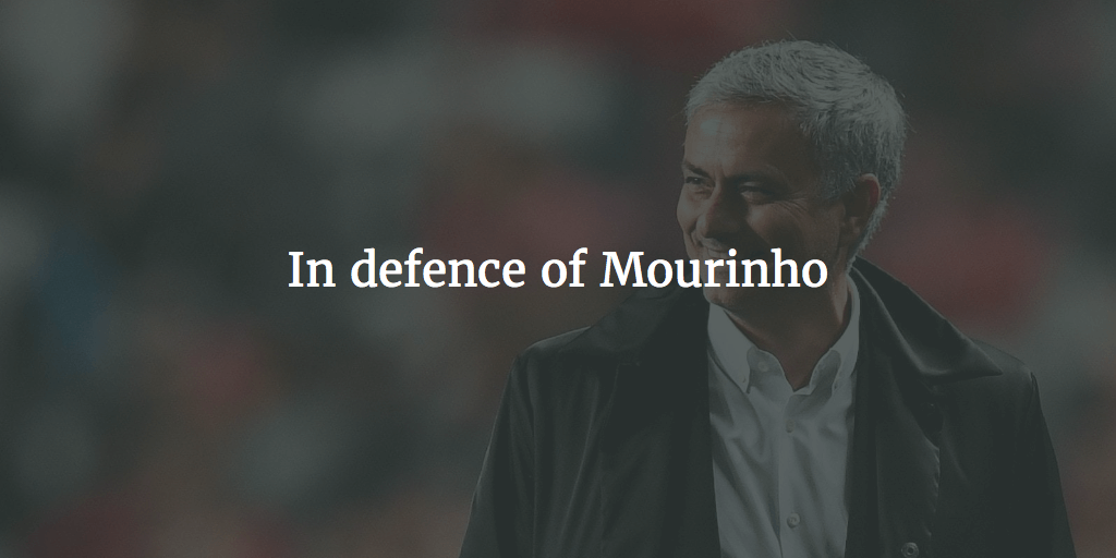 In defence of Mourinho and “parking the bus”